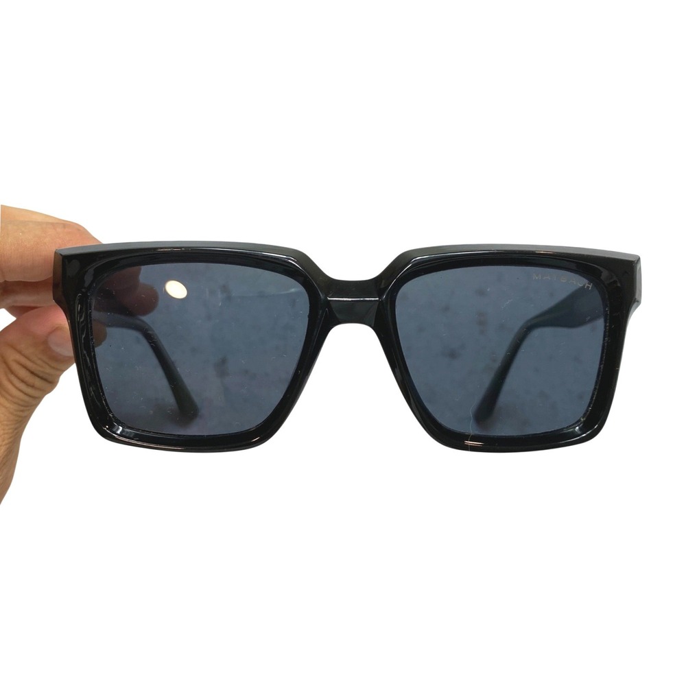Maybach Sunglasses Black Square Frame Made in Italy 54-20-145